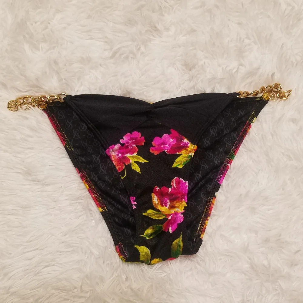 Victoria's Secret Vintage 2013 Floral Chain Bikini